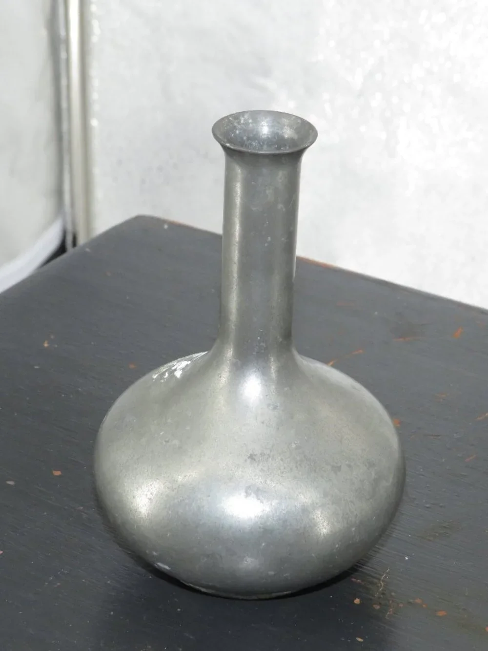 Vintage Pewter Bud Vase Royal Holland Daalderop Silver Gray Small 5 Inch Dutch